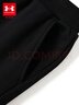 安德瑪（Under Armour）女童加絨針織長(cháng)褲秋冬單邊拉鏈運動(dòng)褲244225330 黑色 160cm  曬單實(shí)拍圖