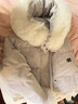 UNIFREE棉服女冬季新款保暖抗風(fēng)小個(gè)子毛茸茸輕便棉衣外套 淺灰色 S 曬單實(shí)拍圖