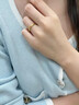 老廟黃金戒指碎碎冰足金對戒碎冰冰女戒婚戒閉口圣誕節送女友老婆禮物 細款-11#/約0.5g 曬單實(shí)拍圖