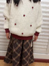 優(yōu)優(yōu)1點(diǎn)（Yoyo one）女童冬季套裝超好看長(cháng)裙子兒童2025新款毛衣女大童秋冬洋氣連衣裙 19812杏色6186咖色 150 150cm 曬單實(shí)拍圖