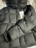 坦博爾羽絨服女士短款可脫卸帽秋冬廓形保暖厚外套5520350Z 黑色 160 曬單實(shí)拍圖