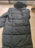 波司登（BOSIDENG）25新款羽絨服女款過(guò)膝長(cháng)款90絨顯瘦連帽保暖騏驥紅外套新年本命年 黑色8056 XL 175/96A 體重約130-140斤 曬單實(shí)拍圖