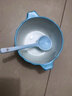高顏值雪花蝴蝶結陶瓷雙耳湯碗酸奶碗釉下彩家用餐具微波爐泡面碗 【初雪藍】南瓜雙耳碗1個(gè) 高溫釉下彩材質(zhì) 曬單實(shí)拍圖
