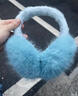 栢啟歆毛絨耳罩女保暖冬季2025新款耳包護耳防風(fēng)防寒騎行耳暖防凍耳捂子 毛絨耳罩【藍色】 曬單實(shí)拍圖
