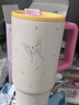 卡羅特（CaROTE）保溫杯大容量吸管杯女巨無(wú)霸水杯子高顏值陶瓷內膽冰霸杯 1020mL 曬單實(shí)拍圖