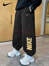 NIKE 耐克男童褲子加絨冬季加厚 2025新款兒童運動(dòng)褲棉質(zhì)校園女童長(cháng)褲 正黑色 【秋冬加絨款】 160 /XL 【建議身高158-170cm】 曬單實(shí)拍圖