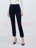 Scofield女裝簡(jiǎn)約修身直筒西裝褲垂感通勤黑色長(cháng)褲新款 藏青色 M 165 曬單實(shí)拍圖