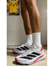 adidas 二代閃充跑鞋 ADIZERO SL2 M WIDE競訓體測跑鞋男阿迪達斯 灰白/黑色/亮紅   42 曬單實(shí)拍圖