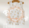 拉比兒童背心2件裝內衣雙面布家居男女童四季純棉打底上衣 淺卡其80 曬單實(shí)拍圖