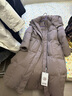 波司登（BOSIDENG）羽絨服鵝絨女款長(cháng)款脫卸帽新國標90絨商場(chǎng)同款寬松外套 珍珠淺咖7B17 【店長(cháng)推薦】 S 160/84A 曬單實(shí)拍圖