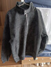 NASALIKE美式夾克外套男秋冬季2025新款寬松百搭休閑痞帥青少年飛行員皮衣 黑色 M  （推薦90-110斤） 曬單實(shí)拍圖