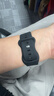 港爵適用iwatch s11/s10蘋(píng)果手表表帶運動(dòng)硅膠apple watch S9/8/7/6/ultra2/se3女款防水防汗男黑46mm 曬單實(shí)拍圖