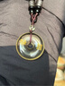 安洵黃水晶項鏈五行卦屬土坤為地缺土補土吊墜平安扣掛件麒麟鑰匙扣 掛繩款 曬單實(shí)拍圖