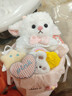 鉑吶苓生日禮物玩偶花束抱抱桶高級感公仔求訂婚送男女小朋友閨蜜老師 小羊玩偶抱抱桶【送禮袋+燈串】 曬單實(shí)拍圖