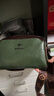 袋鼠（KANGAROO）品牌奢侈真皮包包女新年時(shí)尚新款枕頭包大容量百搭牛皮單肩斜挎 綠色 曬單實(shí)拍圖