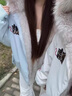 棉致加絨加厚可愛(ài)豹紋耳朵毛領(lǐng)夾克棉服女冬季保暖寬松羽棉襖絨服外套 F69藍色【高品質(zhì)】 M 100-120斤 曬單實(shí)拍圖