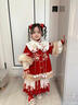玫初莎女童漢服中大童冬季加絨加厚兒童冬款漢服古裝明制中國風(fēng)刺繡套裝 靈鹿賀春（云肩十長(cháng)祆十下裙） 120 【建議身高115cm左右】 曬單實(shí)拍圖