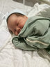 LOVE TO dream嬰兒防驚跳睡袋春夏輕薄款薄棉寶寶防踢被投降式睡袋 橄欖綠M碼 曬單實(shí)拍圖