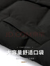 鴨鴨羽絨服男短款冬季保暖加厚中年商務(wù)休閑時(shí)尚寬松連帽老年爸爸外套 曬單實(shí)拍圖
