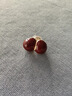 芯奢相思豆耳釘一款兩戴耳環(huán)女時(shí)尚球耳扣耳夾無(wú)耳洞情人節送女友禮物 紅色 曬單實(shí)拍圖