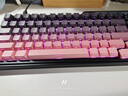 珂芝（KZZI）K75V2三?？椭苹瘷C械鍵盤(pán)無(wú)線(xiàn)藍牙有線(xiàn)電競游戲家用辦公82鍵RGB背光PBT鍵帽Gasket黑莓粉風(fēng)雨軸V2 曬單實(shí)拍圖