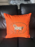 輕奢皮沙發(fā)配的靠墊豪華 輕奢抱枕客廳皮靠枕沙發(fā)抱枕套 簡(jiǎn)約現代樣板房靠墊辦公室 A101橙色皮繡馬 50x50cm(抱枕套+芯) 曬單實(shí)拍圖