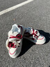 回力女鞋加絨板鞋女秋冬爆款2025新款厚底增高運動(dòng)鞋女本命年紅鞋子女 白/酒紅 單層 【紅運加持，馬年平安】 37 曬單實(shí)拍圖