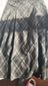 顏域復古格紋遮肉顯瘦半身裙女2025冬季百搭通勤中長(cháng)款A字裙子 灰格 M 曬單實(shí)拍圖