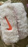 耐克（NIKE）耐克NIKE女童毛絨斜挎包 旅行包運動(dòng)包毛絨包FZ1329-113白/橙均碼 曬單實(shí)拍圖