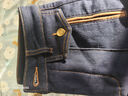 Navigare意大利小帆船女士直筒牛仔褲2025秋冬季新款磨毛保暖休閑直筒褲 深藍黑色 M 曬單實(shí)拍圖