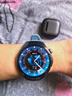 HUAWEI WATCH 十周年款46mm紀念款 藍色 華為智能手表藍色航天級鈦合金表殼+藍色素皮復合表帶 新品上市 曬單實(shí)拍圖