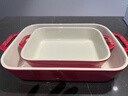 琺寶（staub）加厚方形烤盤(pán)2件套27cm+20cm 櫻桃紅 40508-627 曬單實(shí)拍圖