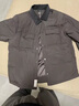 羅蒙（ROMON）冬季痞帥輕薄羽絨服外套男士潮牌短款高級感休閑百搭襯衣夾克上衣 黑色 XL 建議體重140-155斤 曬單實(shí)拍圖