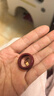 世福星朱砂戒指本命年紅色原礦尾戒情侶護身符素圈轉運高含量時(shí)尚款對戒 朱砂戒指16-17MM 曬單實(shí)拍圖