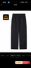 卡賓（CABBEEN）【棉滌搖粒絨】針織褲男側邊結構拼接設計2025冬季挺括有型休閑褲 煤黑色01 XL /180/52 曬單實(shí)拍圖