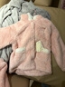 戴維貝拉（DAVE＆BELLA）HelloKitty聯(lián)名兒童睡衣冬季女童家居服套裝法蘭絨 曬單實(shí)拍圖