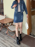 卓詩尼短靴女2025年秋冬季新款厚底英倫風切爾西瘦瘦靴女靴子加絨馬丁靴 黑色-單里 37 曬單實拍圖