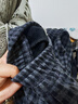 浪莎毛呢格子褲女冬季加絨高腰直筒顯瘦慵懶風(fēng)垂感休閑闊腿褲子女 曬單實(shí)拍圖