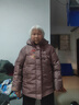 鴨鴨（YAYA）中老年奶奶老人羽絨服冬裝女2025新款中長(cháng)款媽媽加厚洋氣保暖外套 曬單實(shí)拍圖
