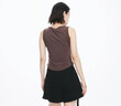 moussy 女裝新品Y2K千禧辣妹破洞印花無(wú)袖背心028HSZ90-1671 060棕色 均碼 曬單實(shí)拍圖
