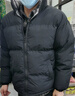 卡圖弛美式格子拼接棉服男冬季寬松潮牌立領(lǐng)cleanfit面包羽絨棉衣服外套 黑色 XL 曬單實(shí)拍圖
