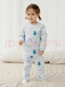 童泰寶寶套裝秋冬季純棉嬰兒衣服家居內衣兒童保暖上衣高腰褲子 藍色 110 cm 曬單實(shí)拍圖