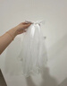 嵐束（LANSHU）白色新娘頭紗領(lǐng)證登記頭飾求婚蓬蓬紗蝴蝶結發(fā)飾婚紗拍照道具頭飾 蝴蝶結愛(ài)心頭紗60cm【發(fā)夾款】 曬單實(shí)拍圖