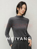 美洋（MEIYANG）疊穿王針織衫 囤囤囤 可機洗羊毛半高領(lǐng)打底【窄】 灰色 L 曬單實(shí)拍圖