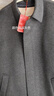 皮爾卡丹（pierre cardin）高檔羊絨大衣男秋冬加厚可脫卸羽絨內膽中長(cháng)款羊毛毛呢外套男休閑 灰色（鵝絨內膽可拆） XL 180/96A (145-160斤) 曬單實(shí)拍圖
