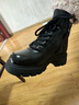 強人冬季女靴羊毛保暖戶(hù)外棉靴頭層牛皮時(shí)尚馬丁靴 JDS307C 黑色 37 曬單實(shí)拍圖