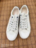 人本帆布鞋男鞋韓版百搭潮鞋低幫板鞋男平底系帶帆布鞋透氣軟底休閑鞋 米色891 39 標準碼 曬單實(shí)拍圖