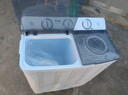 志高（CHIGO）雙桶雙缸洗衣機半自動(dòng)家用大容量 20公斤波輪洗衣機 28.5公斤【洗20KG+脫8.5KG】可洗床單 曬單實(shí)拍圖