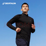 迪卡儂運動(dòng)T恤男秋冬訓練健身服保暖跑步速干長(cháng)袖上衣經(jīng)典黑M 5315528 曬單實(shí)拍圖