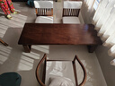 居家印象實(shí)木茶桌榻榻米禪意茶臺日式矮桌家用茶室坐地喝茶桌飄窗陽(yáng)臺茶幾 160茶桌+1張主椅+2張流蘇靠背椅 曬單實(shí)拍圖